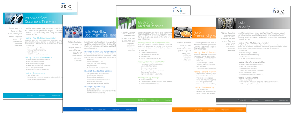 Issio Product Sheets