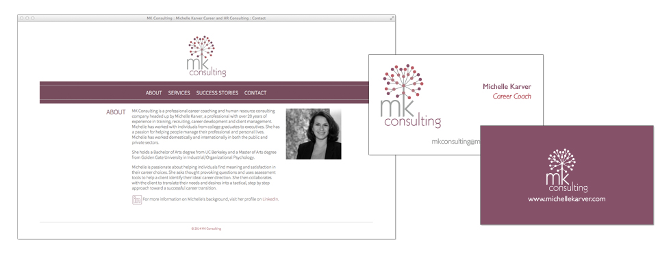 MK Consulting - website / business cards