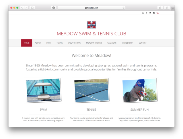 Meadow Swim & Tennis Club - Website / Home