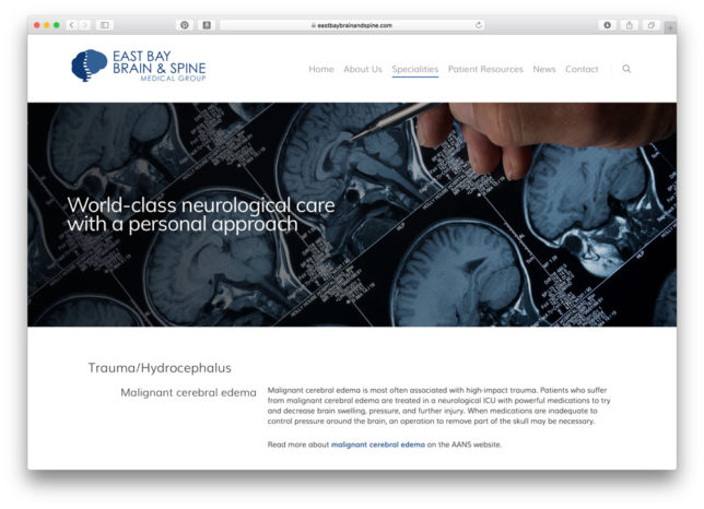 East Bay Brain & Spine Medical Group - Website