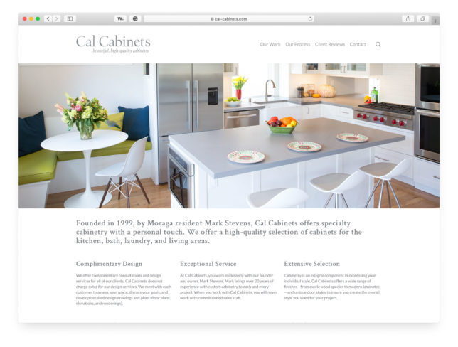 Cal Cabinets - Website Homepage