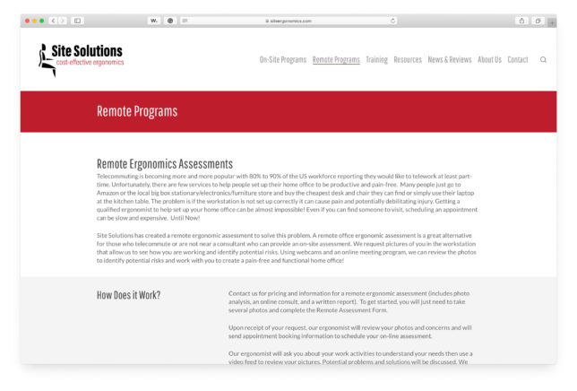 Site Solutions - Website
