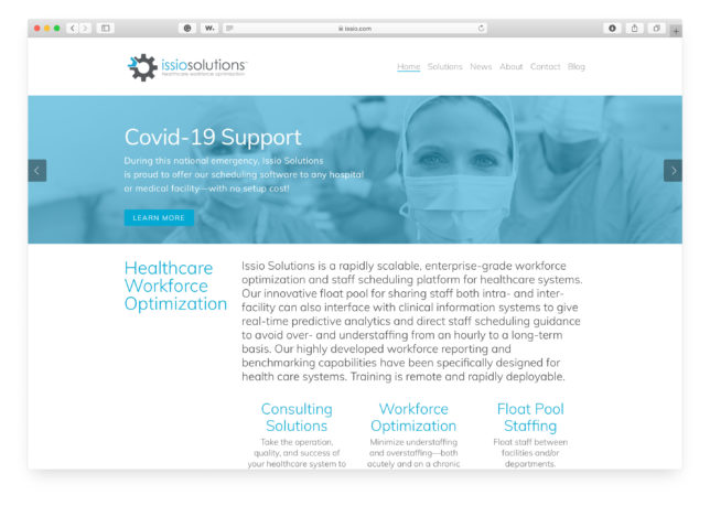 Issio Solutions - Website - COVID-19 Support