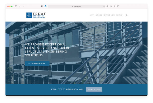 Treat Structural Engineering - Website Home Page