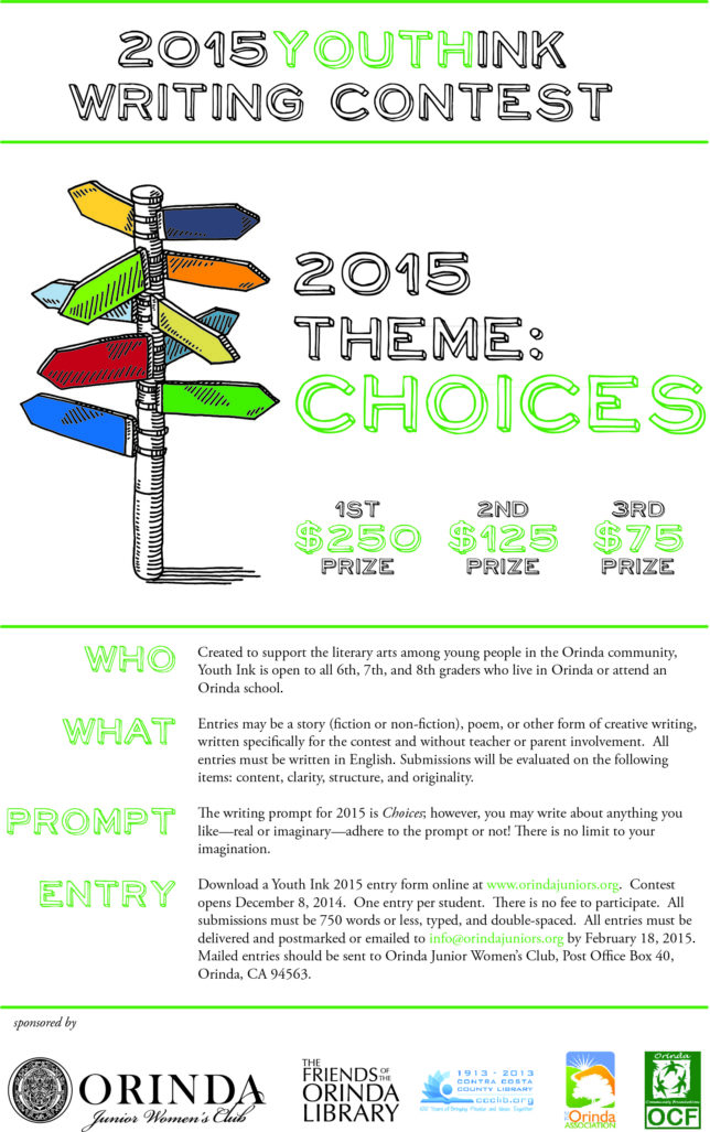 YouthInk Writing Contest Poster